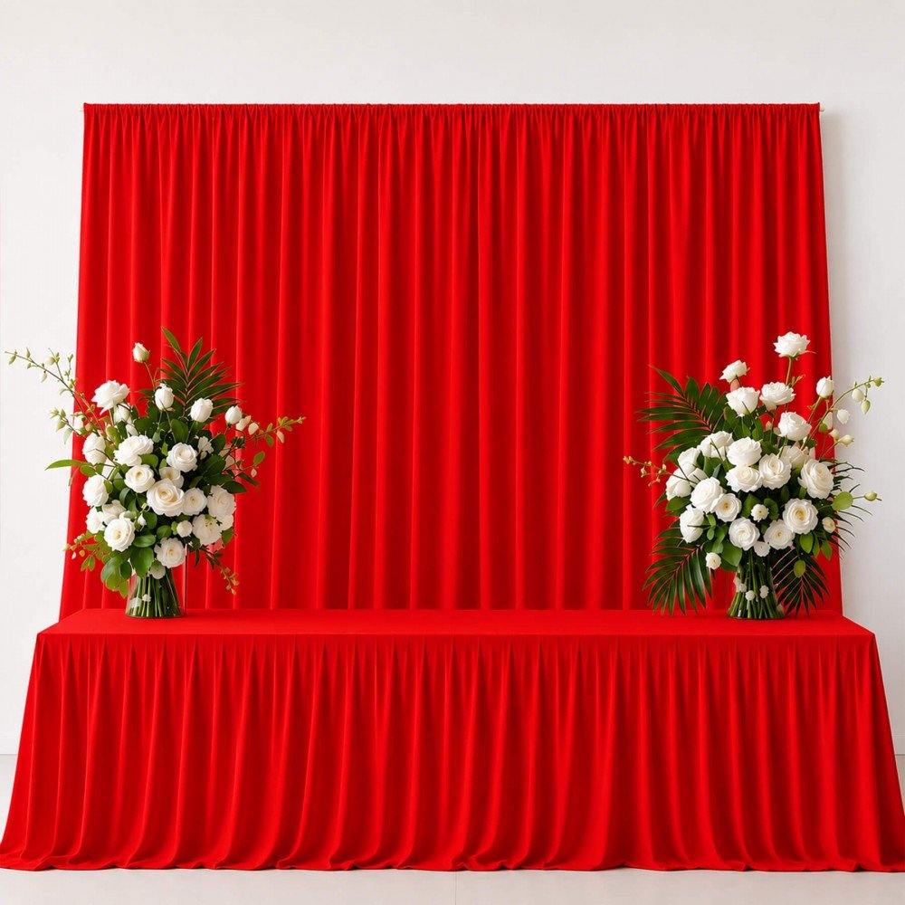 Fire Retardant Burlington Fabric 280cm Wide (Certificate B1) Red Fire Retardant Burlington Fabric 280cm Wide (Certificate B1) Red