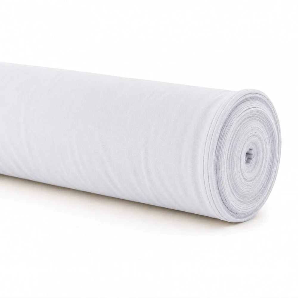 Tissu Burlington Grande Largeur 280cm (Résistant Au Feu B1) Blanc