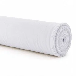Brandvertragend Texture Dekostof 280cm Breed (Certificaat B1) Wit