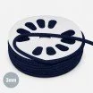 Cotton Cord Navy 3mm (Per Meter) - (Cotton Cord 3mm)