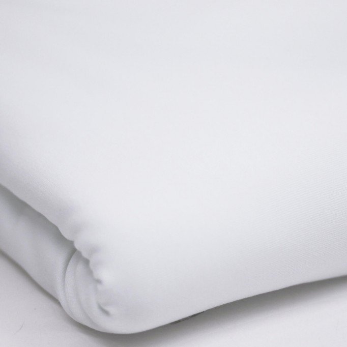 Tissu Jersey Coton Lycra Blanc Coupon De 2 Mètres Tissu Jersey De Coton Coupon De 2 Mètres Blanc - (Tissus Pas Cher)