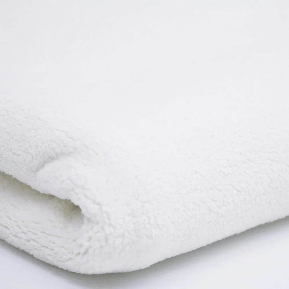 Curly Teddy Fabric 2 Meter Coupon Ecru Curly Teddy Fabric 2 Meter Coupon Ecru