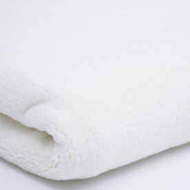 Curly Teddy Fabric 2 Meter Coupon Ecru Curly Teddy Fabric 2 Meter Coupon Ecru