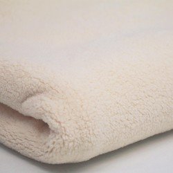 Teddystof 2 Meter Stofrester Lys Beige Teddystof 2 Meter Stofrester Lys Beige