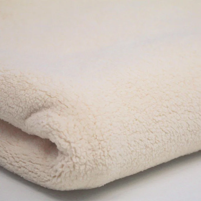 Curly Teddy Fabric 2 Meter Coupon Light Beige - (Cheap Fabrics)
