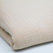 Hydrofiel Stof Coupon 2 Meter Licht Beige Cotton 130g/m2 Hydrofiel Stof Coupon 2 Meter Licht Beige - (Stoffen Goedkoop)