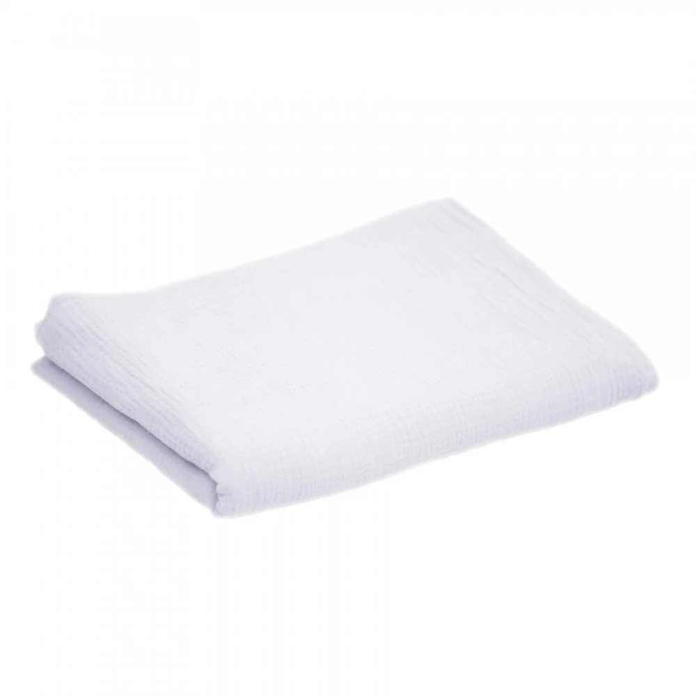 Double Gauze Fabric 2 Meter Coupon White