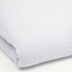 Double Gauze Fabric 2 Meter Coupon White Double Gauze Fabric 2 Meter Coupon White