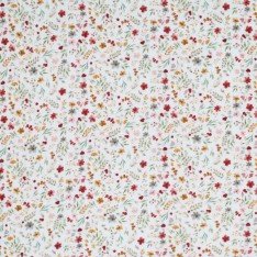 Double Gauze Fabric Digital Print - Flower Collage Ecru Double Gauze Fabric Digital Print - Flower Collage Ecru