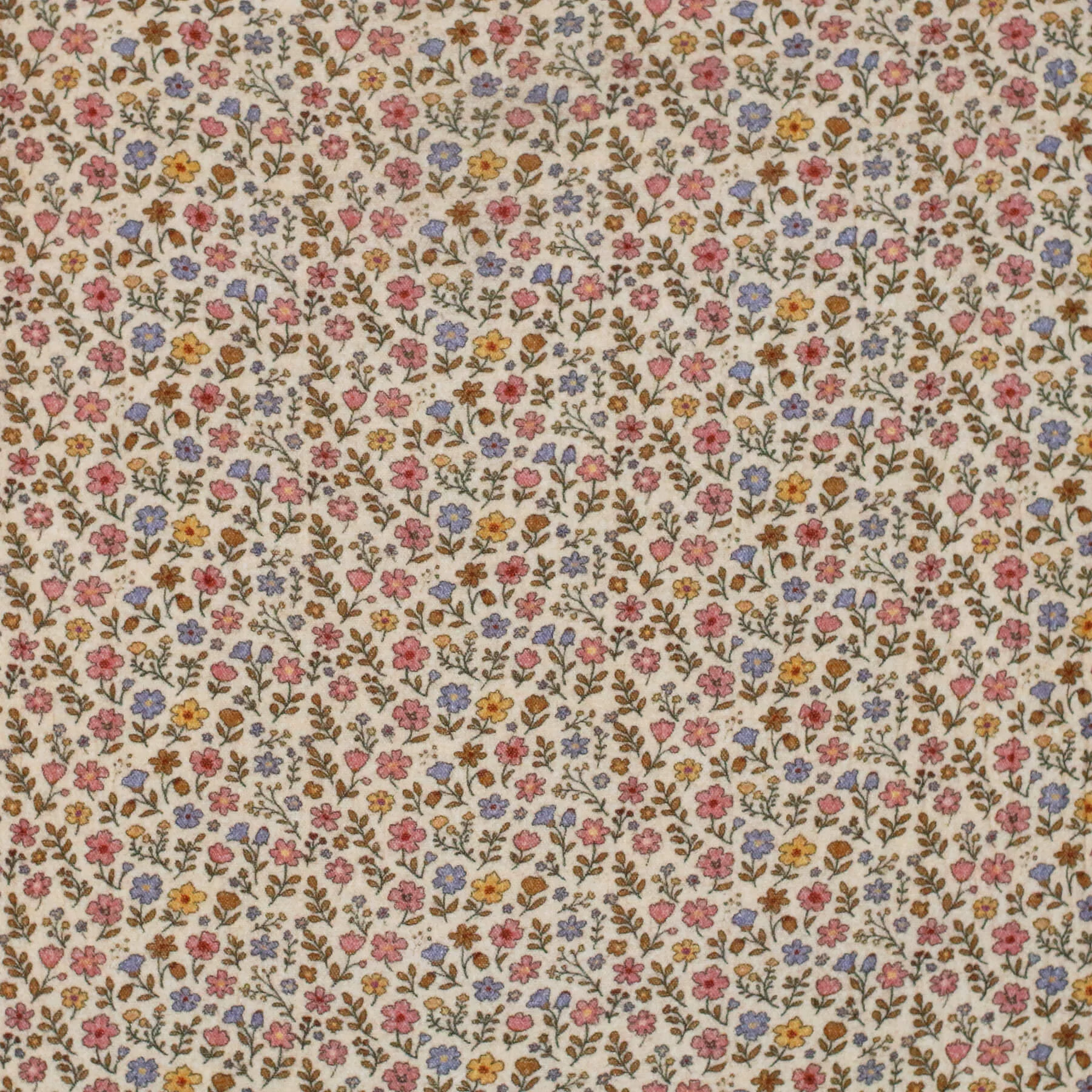 Hydrofiel Stof Digitale Print - Retro Bloem