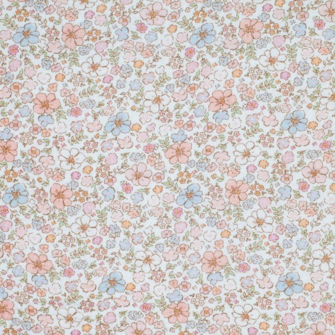 Double Gauze Fabric Digital Print - Summertime Feeling Nude Pink - (Child Fabrics)