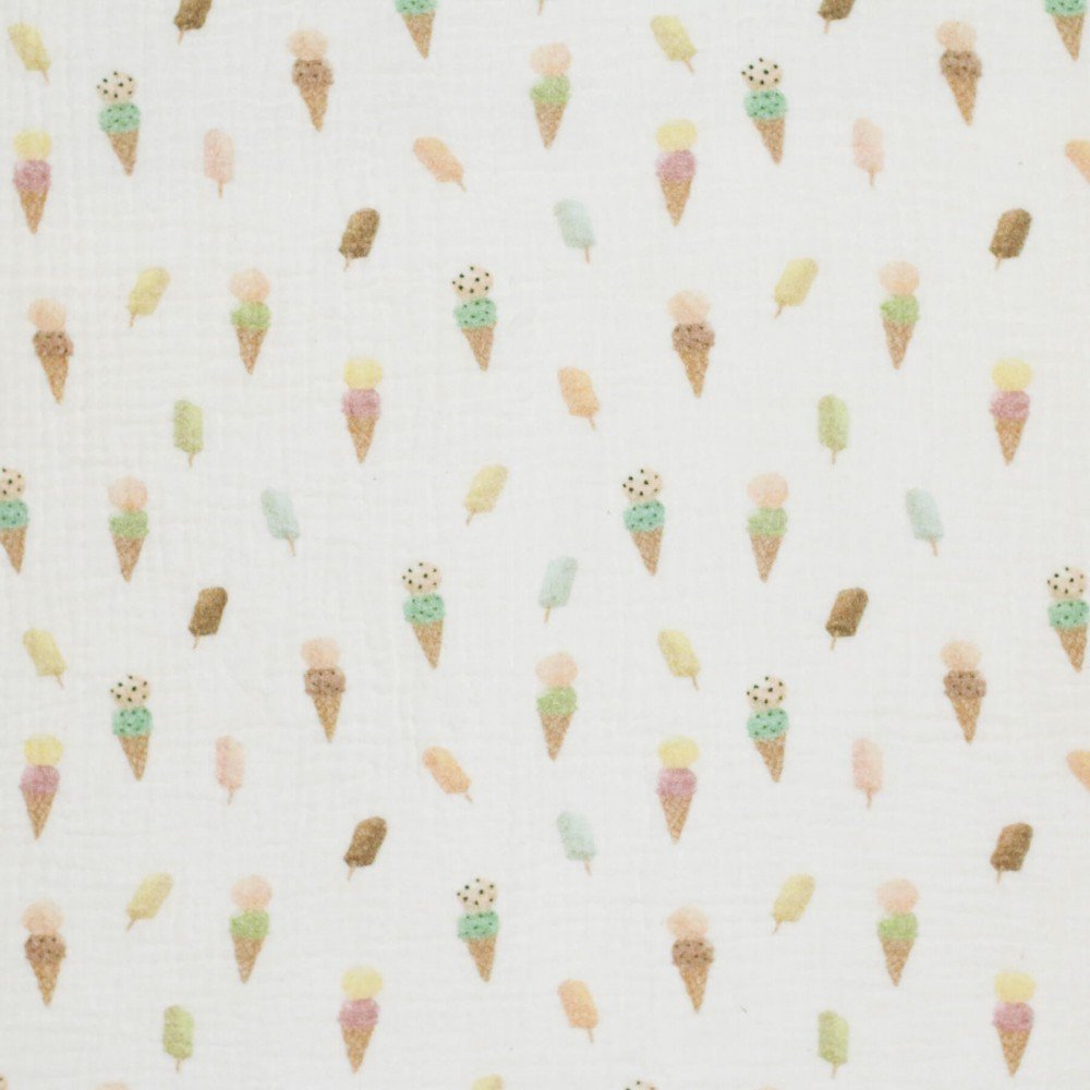 Baby Musselin Stof Digital Print - Sommeris