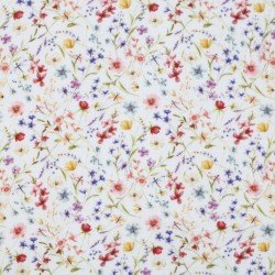 Double Gauze Fabric Digital Print - Wildflowers