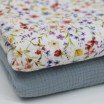 Double Gauze Fabric Digital Print - Wildflowers Double Gauze Fabric Digital Print - Wildflowers - (Child Fabrics)