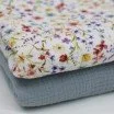 Double Gauze Fabric Digital Print - Wildflowers - (Child Fabrics)