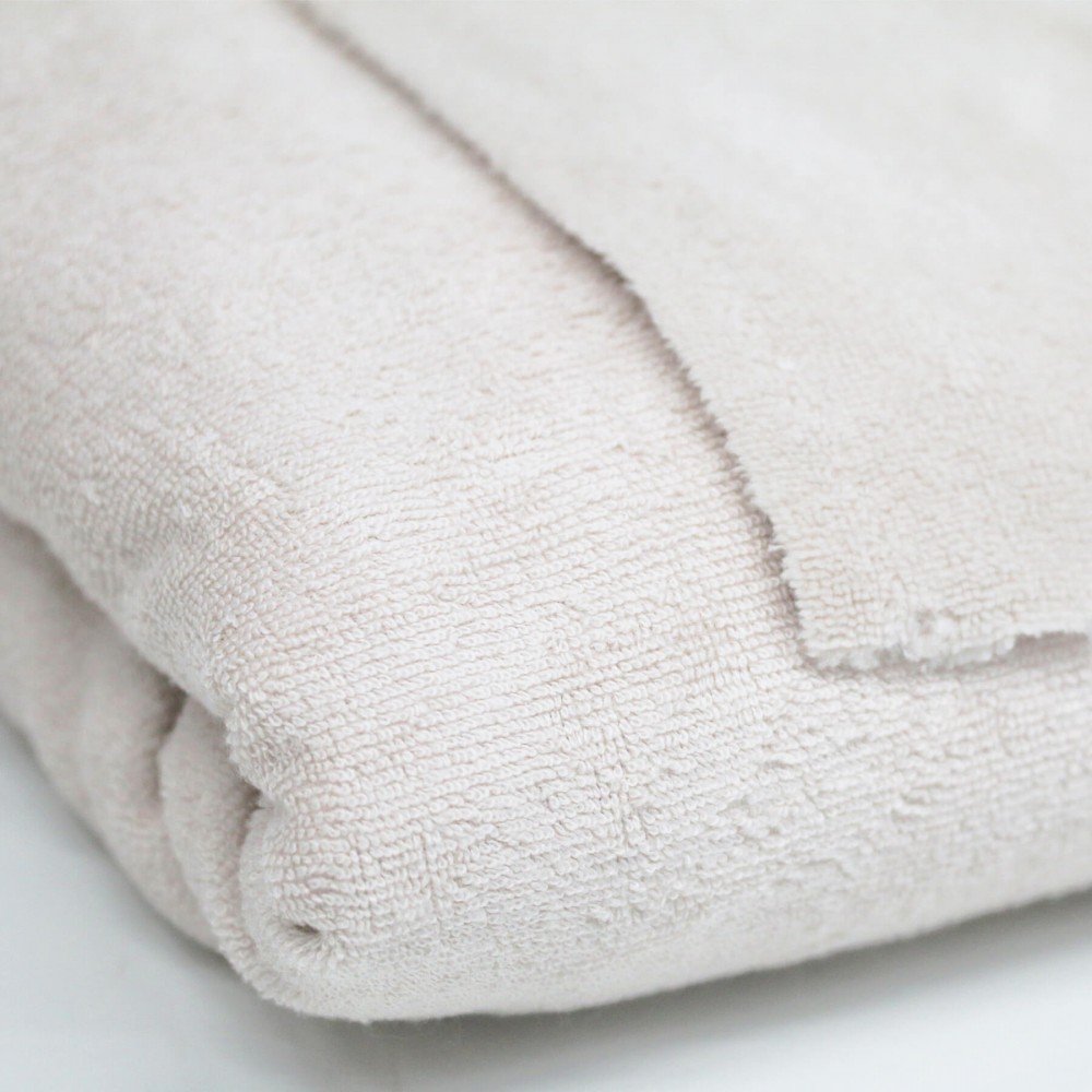 Double Touch Bamboo Terry Fabric 2 Meter Coupon Ecru Double Touch Bamboo Terry Fabric 2 Meter Coupon Ecru
