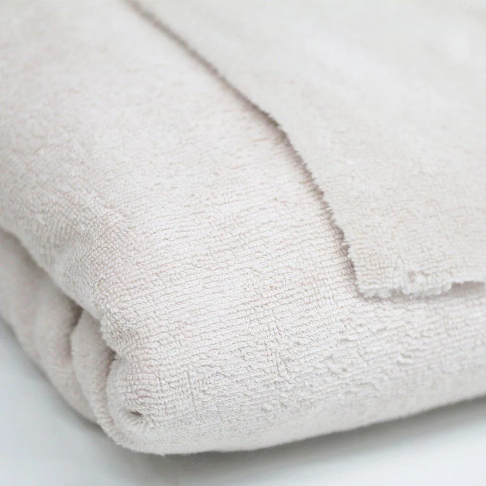 Double Touch Bamboo Terry Fabric 2 Meter Coupon Ecru Double Touch Bamboo Terry Fabric 2 Meter Coupon Ecru