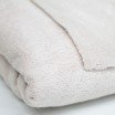 Bambus Wellness Frotteestoff 2 Meter Reststücke Ecru - (Stoffe Günstig)