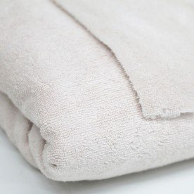 Tissu Éponge Bambou Double Face Coupon 2 Mètres Écru