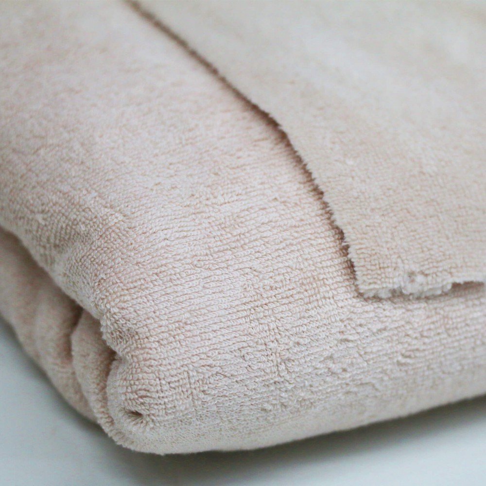 Double Touch Bamboo Terry Fabric 2 Meter Coupon Light Beige Double Touch Bamboo Terry Fabric 2 Meter Coupon Light Beige