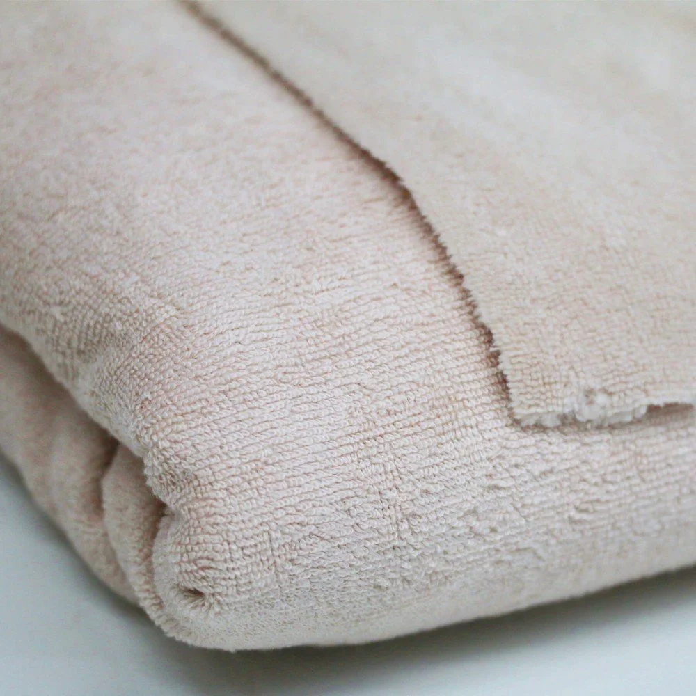 Bamboe Velvet Badstof Coupon 2 Meter Licht Beige Bamboe Velvet Badstof Coupon 2 Meter Licht Beige