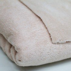 Double Touch Bamboo Terry Fabric 2 Meter Coupon Light Beige