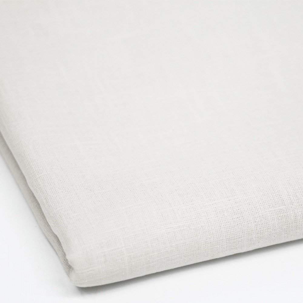 Fine Linen Fabric 2 Meter Coupon (Stone Washed) Ecru Fine Linen Fabric 2 Meter Coupon (Stone Washed) Ecru