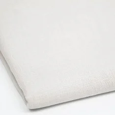 Fint Hørstof 2 Meter Stofrester (Stone Washed) Råhvid