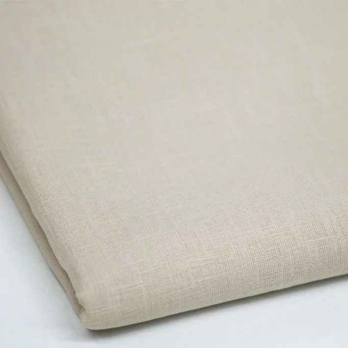 Tissu De Lin Fin Coupon De 2 Mètres Stone Washed Sable Beige Tissu De Lin Fin Coupon De 2 Mètres (Stone Washed) Sable Beige - (Tissus Pas Cher)