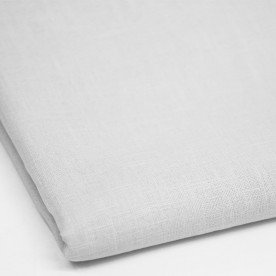 Tissu De Lin Fin Coupon De 2 Mètres (Stone Washed) Blanc