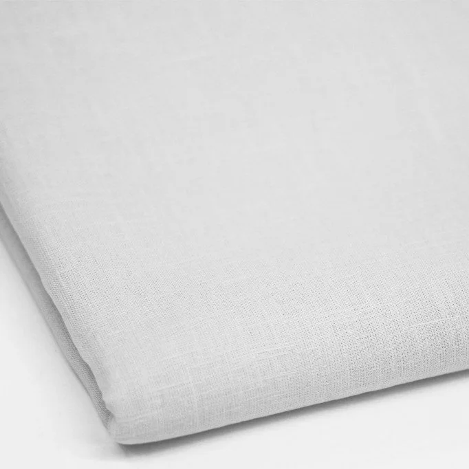 Scampolo di Lino Fine Bianco Stone Washed 2 Metri – 135 cm Tessuto Di Lino Fine 2 Metri Resti (Stone Washed) Bianco - (Tessuti e scampoli)