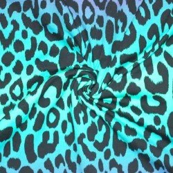 French Terry Stof Digital Print - Farverig Leopard French Terry Stof Digital Print - Farverig Leopard