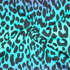 Tessuto French Terry Digitale - Leopardo Colorato