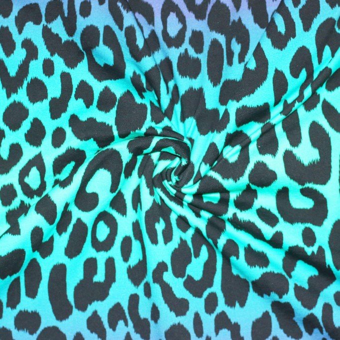 Tessuto French Terry Digitale - Leopardo Colorato Tessuto French Terry Digitale - Leopardo Colorato - (Outlet Del Tessuto)