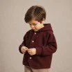 Tessuto Loden Follato Di Lana Bordeaux Tessuto Loden Follato Di Lana Bordeaux - (Tessuto Lana Cotta)