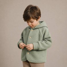 Fulled Loden Wool Fabric Dusty Green Fulled Loden Wool Fabric Dusty Green