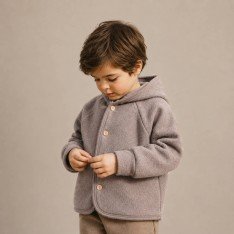 Fulled Loden Wool Fabric Taupe