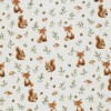 Jersey Coton Impression Numérique - Renard Et Écureuil