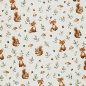 Baumwolljersey Digital - Fuchs Und Eichhörnchen Baumwolljersey Digital - Fuchs Und Eichhörnchen