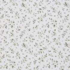 Jersey Cotton Fabric Digital Print - Dusty Green Leaves Jersey Cotton Fabric Digital Print - Dusty Green Leaves