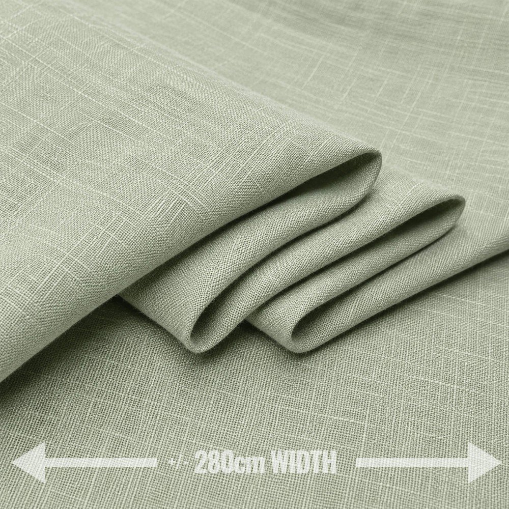 Linen Fabric (280cm Wide) Dusty Green