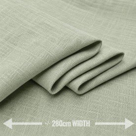 Leinenstoff (280cm Breit) Dusty Grün