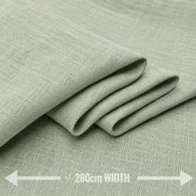 Linen Fabric (280cm Wide) Dusty Green