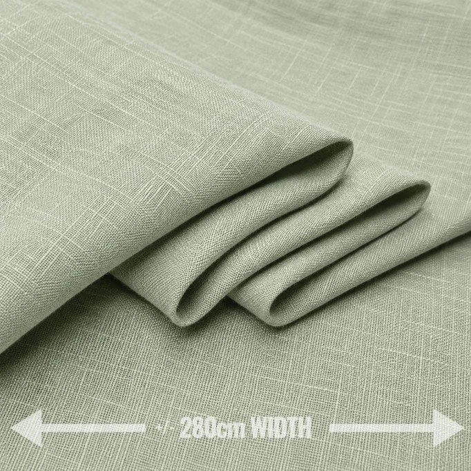 Linnen Stof Enzymwashed Dusty Groen – 280cm Breed Linnen Stof (280cm Breed) Dusty Groen - (Linnen Stof Enzymwashed)