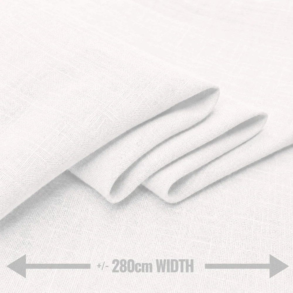 Linen Fabric (280cm Wide) Ecru