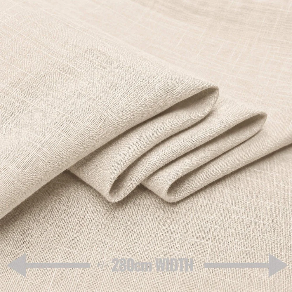 Linen Fabric (280cm Wide) Light Beige Linen Fabric (280cm Wide) Light Beige