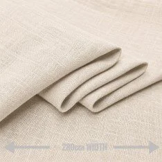Linen Fabric (280cm Wide) Light Beige
