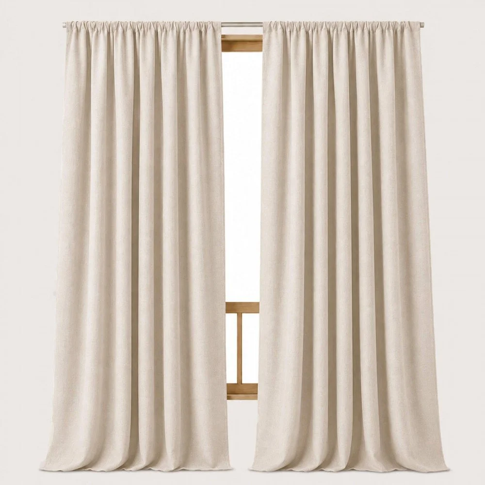 Hørstof Vasket Lys Beige 280 cm Bredt – Enzymwashed Linned Hørstof Vasket (280cm Bred) Lys Beige - (Hørstof Enzymwashed)