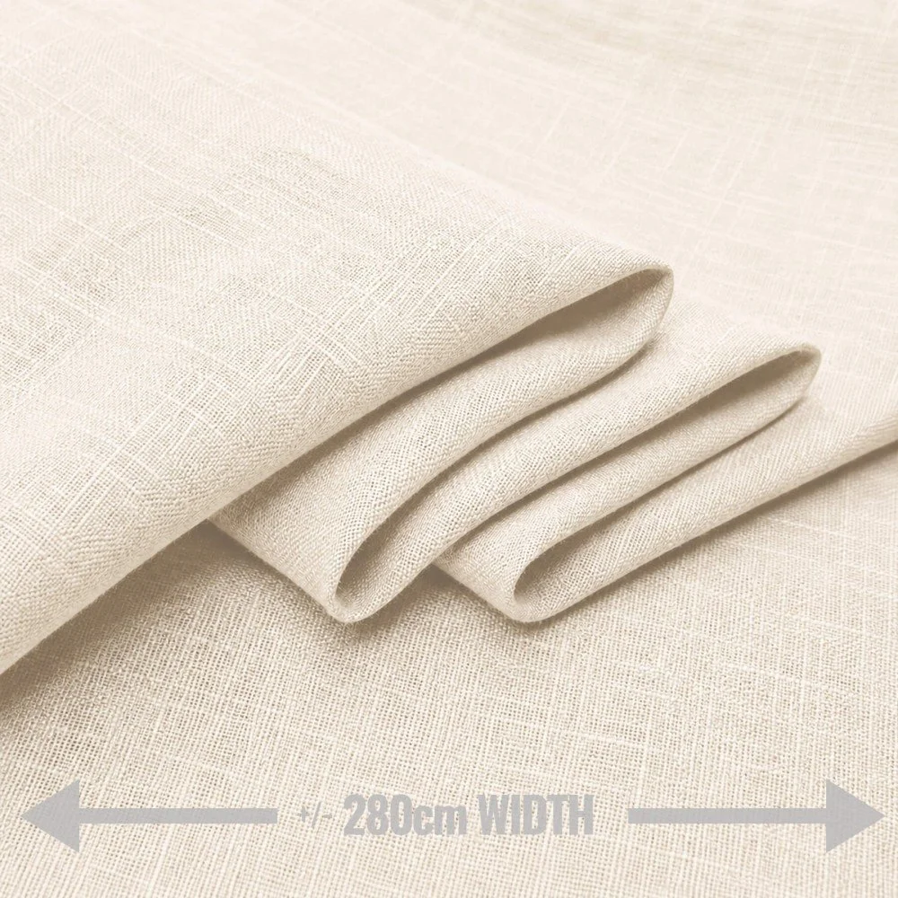 Linen Fabric (280cm Wide) Natural Beige