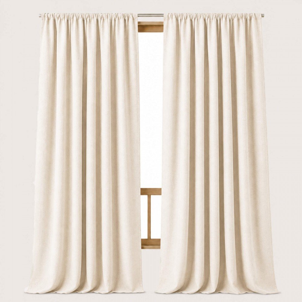 Hørstof Vasket (280cm Bred) Naturel Beige – Enzymvasket Linned Hørstof Vasket (280cm Bred) Naturel Beige - (Hørstof Enzymwashed)